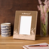 メモリアル招待状スタグディアアウトドアスマン レーザー彫刻フレーム (左)