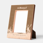 メモリアル招待状スタグディアアウトドアスマン レーザー彫刻フレーム (左)