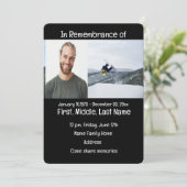 メモリアル招待状スノーボード 招待状 (スタンド正面)