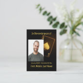 メモリアル招待状トランプのポーカーカードゲーム 名刺 (スタンド正面)