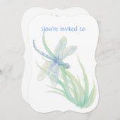 メモリアル招待状トンフライ水彩画 招待状 (正面/裏面)