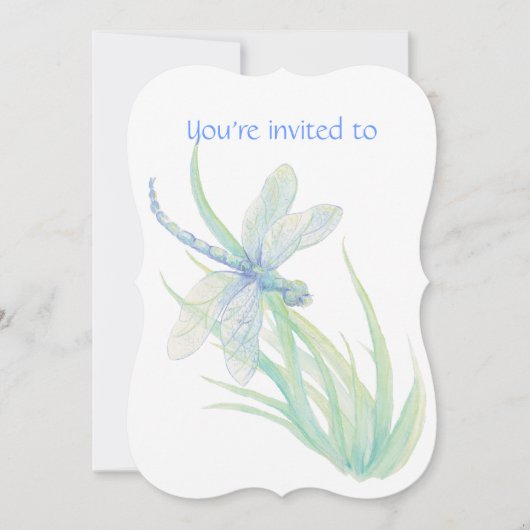 メモリアル招待状トンフライ水彩画 招待状 (正面)