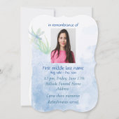 メモリアル招待状トンフライ水彩画 招待状 (裏面)