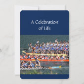 メモリアル招待状ドラゴンボートローワー 招待状 (裏面)