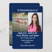 メモリアル招待状ドラゴンボートローワー 招待状 (正面/裏面)