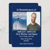 メモリアル招待状フライボード 招待状 (正面/裏面)