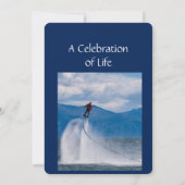 メモリアル招待状フライボード 招待状 (裏面)