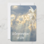 メモリアル招待状ブライトエンジェルインスカイ 招待状 (裏面)