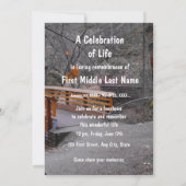 メモリアル招待状ブリッジフォレスト自然ツリー 招待状 (裏面)