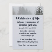 メモリアル招待状ロードフォグ紅葉 招待状 (裏面)