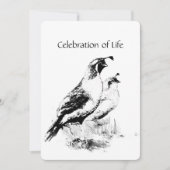 メモリアル招待状ヴィンテージカリフォルニアウイル 招待状 (正面)