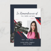 メモリアル招待状写真家 招待状 (正面/裏面)