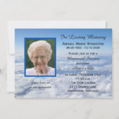 メモリアル招待状写真inクラウド 招待状 (正面)