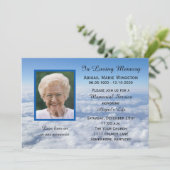 メモリアル招待状写真inクラウド 招待状 (スタンド正面)