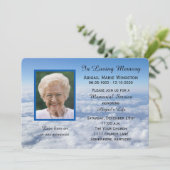 メモリアル招待状写真inクラウド 招待状 (スタンド正面)