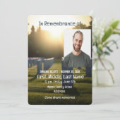 メモリアル招待状墓石墓場 招待状 (スタンド正面)