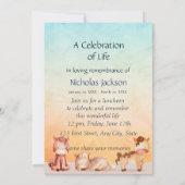 メモリアル招待状子供馬 招待状 (裏面)