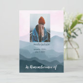 メモリアル招待状山景色 招待状 (スタンド正面)