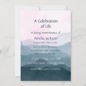 メモリアル招待状山景色 招待状 (裏面)