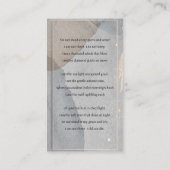 メモリアル招待状水彩シンプルクラシック 名刺 (裏面)