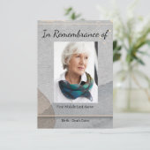 メモリアル招待状水彩シンプルクラシック 招待状 (スタンド正面)