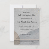 メモリアル招待状水彩シンプルクラシック 招待状 (裏面)