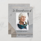 メモリアル招待状水彩シンプルクラシック 招待状 (正面/裏面)