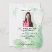 メモリアル招待状水彩《鳥》アメリカゴガラ鳥 招待状 (裏面)