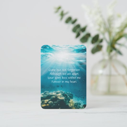 メモリアル招待状海中潜水マリーン 名刺 (スタンド正面)