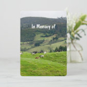メモリアル招待状牛農業農家 招待状 (スタンド正面)
