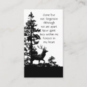 メモリアル招待状男らしスタグディアアート 名刺 (正面)