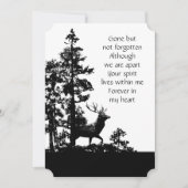 メモリアル招待状男らしスタグディアアート 招待状 (正面)