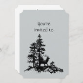 メモリアル招待状男らしスタグディアアート 招待状 (正面/裏面)