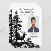 メモリアル招待状男らしスタグディアアート 招待状 (正面/裏面)