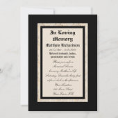 メモリアル招待状発表テンプレート 招待状 (正面)