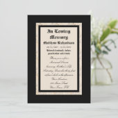 メモリアル招待状発表テンプレート 招待状 (スタンド正面)