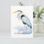 メモリアル招待状素晴らしブルーヘロン 招待状 (スタンド正面)