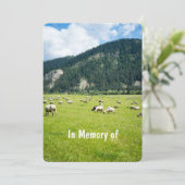 メモリアル招待状羊農業農家 招待状 (スタンド正面)