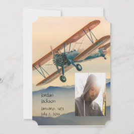 メモリアル招待状雲雷雨スカイ 招待状