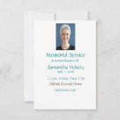 メモリアル招待状2羽シルエット 招待状 (裏面)