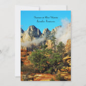 メモリアル招待状、キャニオンと雲 招待状 (正面)