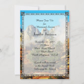 メモリアル招待状、キャニオンと雲 招待状 (裏面)