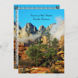 メモリアル招待状、キャニオンと雲 招待状