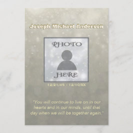 メモリアル招待状 |写真の追加 招待状