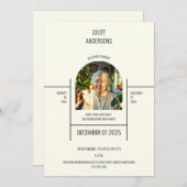 メモリアル招待状 招待状 (正面/裏面)