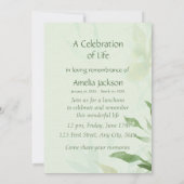 メモリアル招待状《鳥》アメリカゴガラバードボタニカル 招待状 (裏面)