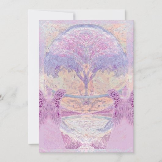 メモリアル招待状 | 2エンゼルス&ツリー 招待状 (正面)