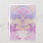 メモリアル招待状 | 2エンゼルス&ツリー 招待状 (正面/裏面)