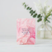 メモリアル水彩バラガーデンフラワーフローラ 名刺 (スタンド正面)