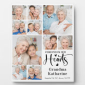 メモリアル永遠に私たちのハートカスタム10写真 フォトプラーク (正面)